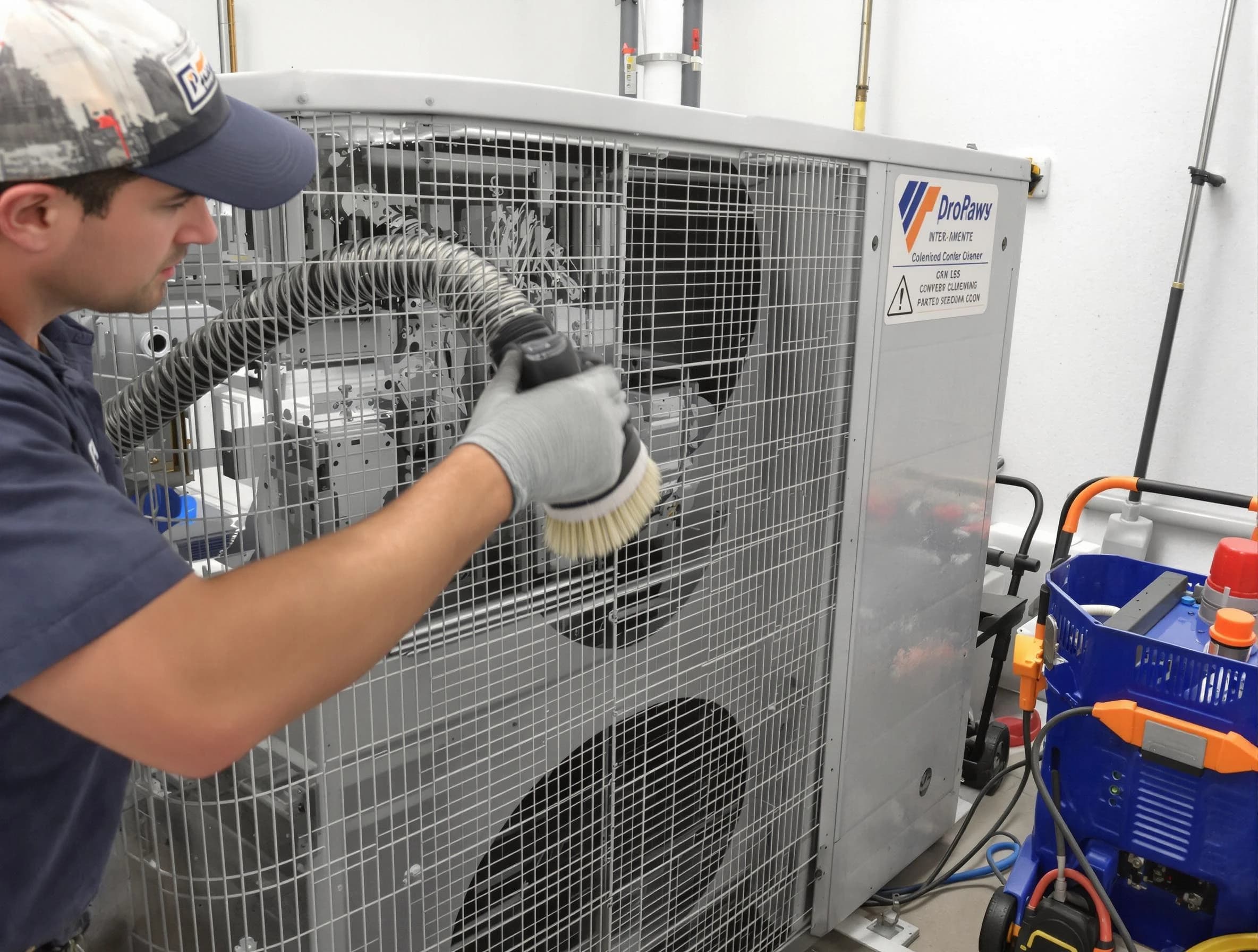 West Mifflin Air Duct Cleaning specialist performing precision AC coil cleaning for improved system performance in West Mifflin