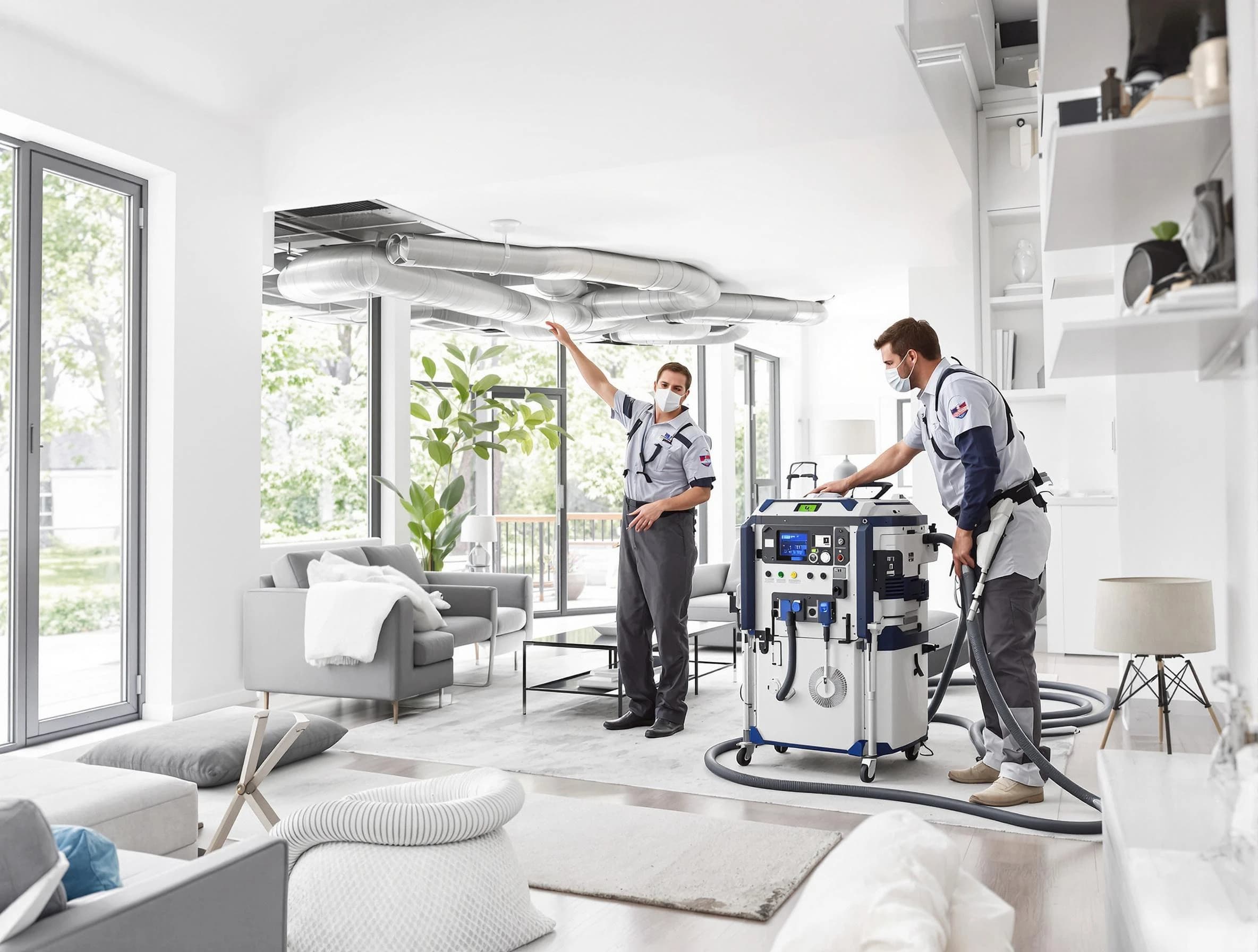 West Mifflin Air Duct Cleaning professional conducting pure air duct cleaning with state-of-the-art equipment in West Mifflin