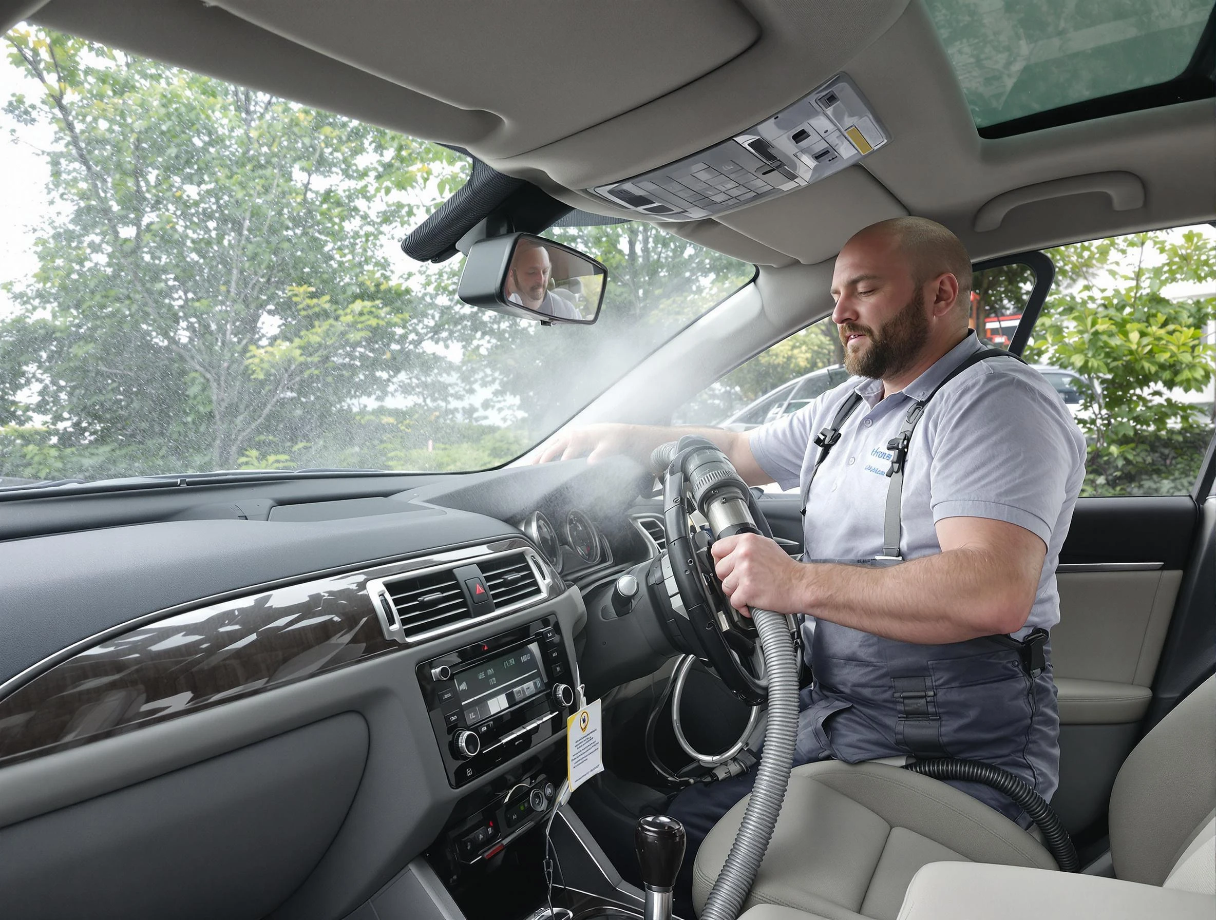 West Mifflin Air Duct Cleaning specialist performing professional car duct cleaning in West Mifflin